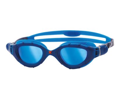 Zoggs Australia Adult FINA Predator Flex Titanium Blue Mirrored Swim Goggles Discount