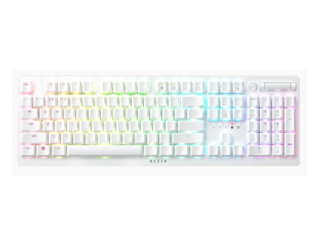 Razer Deathstalker V2 Pro - Wireless Low Profile Optical Gaming Keyboard (Clicky Purple Switch) - White Edition For Cheap