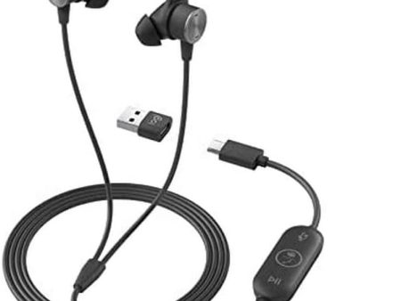 Logitech Zone Wired Earbuds UC 3.5mm  Type-C  USB-A For Sale