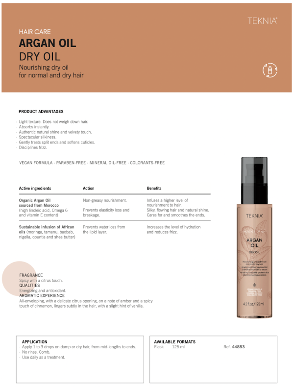 Lakme Teknia Argan Oil Dry Oil 125ml Online Hot Sale