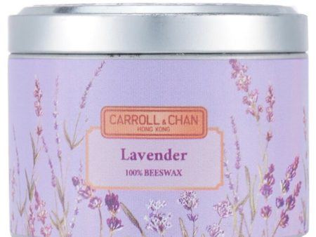 100% Beeswax Tin Candle - Lavender - (8x6) cm Discount