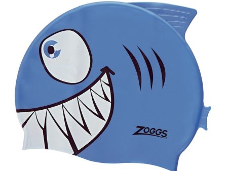 Zoggs Australia Junior Silicone Character Shark Swim Cap Discount