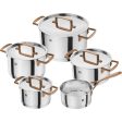 Zwilling Bellasera 5 Pc Cookware Set , Rose Gold - 16 Cm Saucepan No Lid, 20 Cm Stew Pot, 16 Cm, 20 Cm, 24 Cm Stock Pot Online