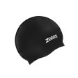 Zoggs Australia One Size Silicone Black Swim Cap Supply