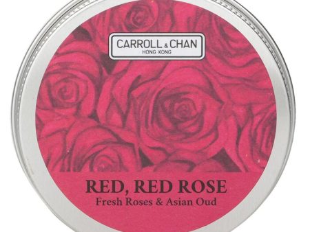 100% Beeswax Mini Tin Candle - # Red, Red Rose (fresh Roses & Asian Oud) - 1pcs Cheap