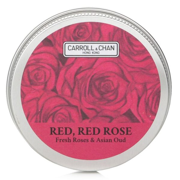 100% Beeswax Mini Tin Candle - # Red, Red Rose (fresh Roses & Asian Oud) - 1pcs Cheap