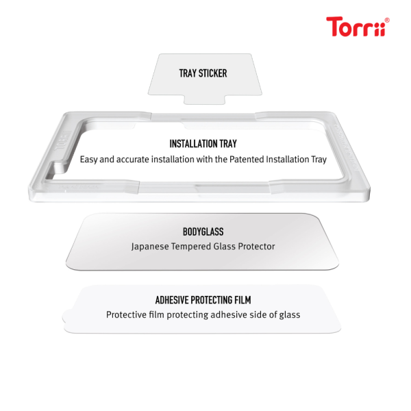 TORRII BODYGLASS for iPhone 15 Pro (6.1 ) iPhone 15 Pro Max (6.7 ) Anti-bacterial Coating Discount