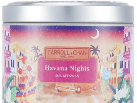 100% Beeswax Tin Candle - Havana Nights - (8x6) cm For Discount