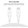 Belkin Braided Usbc To C 2.0 100W Cable 3M White Discount