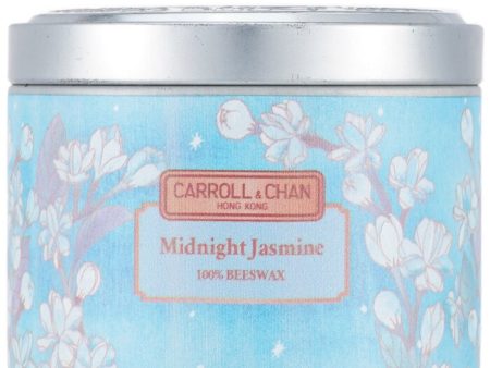 100% Beeswax Tin Candle - Midnight Jasmine - (8x6) cm For Sale