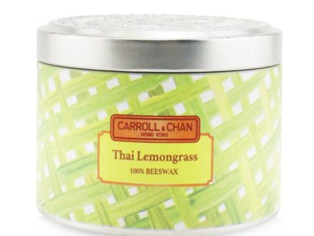 100% Beeswax Tin Candle - Thai Lemongrass - (8x6) cm Hot on Sale