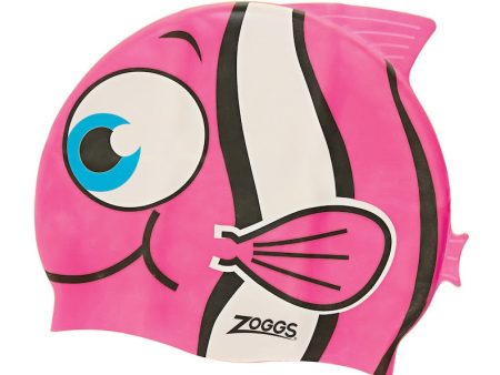 Zoggs Australia Junior Silicone Character Goldfish Swim Cap For Cheap