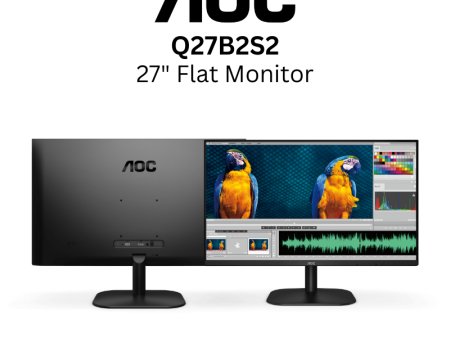 AOC Q27B2S2 27  IPS Panel QHD 100Hz GTG 4ms with AdaptiveSync Hot on Sale