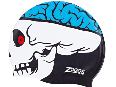 Zoggs Australia Junior Silicone Character Skull Swim Cap Discount