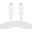 Belkin Braided Usbc To C 2.0 100W Cable 3M White Discount