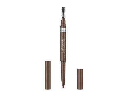 RIMMEL - Brow This Way 2-in-1 Fill & Sculpt, Medium Brown - 0.014 oz. (.4 g) Online Hot Sale