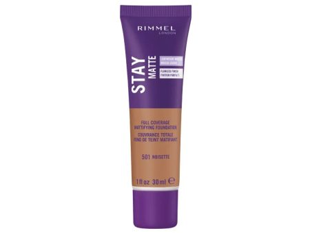 RIMMEL - Stay Matte Liquid Mousse Foundation #501 Noisette - 1 fl. oz. (30 ml) For Sale