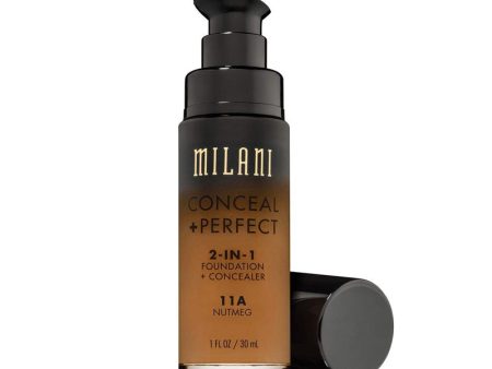 MILANI - Conceal + Perfect 2-in-1 Foundation Concealer, Nutmeg - 1 fl. oz. (30 ml) Online Sale