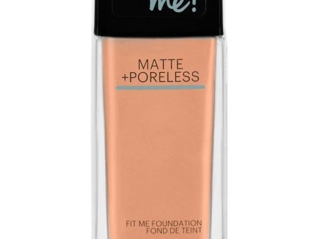 MAYBELLINE - Fit Me Matte + Poreless Liquid Foundation Makeup, Light Honey Shade -  1 fl. oz. (30 ml) Supply