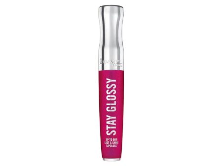 RIMMEL - Stay Glossy Lip Gloss Pop Fizz Pink - 0.18 fl. oz. (5.5 ml) Supply