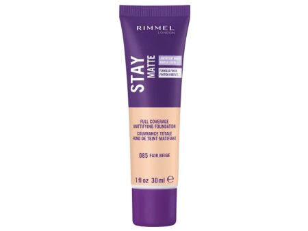 RIMMEL - Stay Matte Liquid Mousse Foundation #085 Fair Beige - 1 fl. oz. (30 ml) Supply