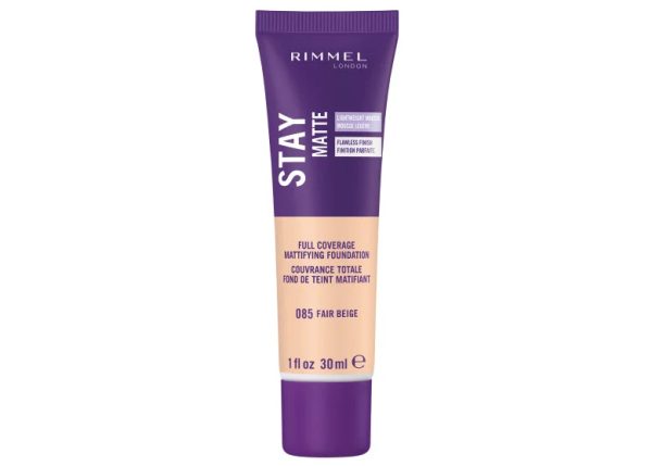 RIMMEL - Stay Matte Liquid Mousse Foundation #085 Fair Beige - 1 fl. oz. (30 ml) Supply